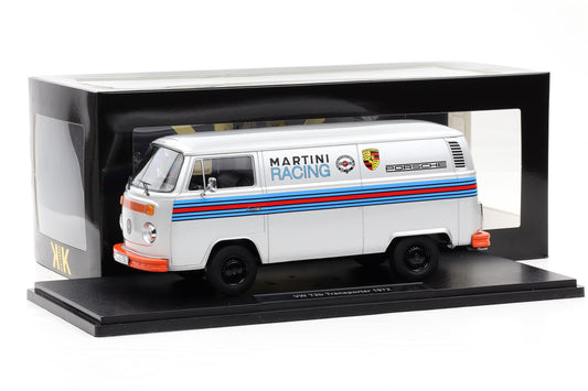 1:18 KK-Scale VW Volkswagen T2b Bus Porsche Martini Racing 1972 silber diecast