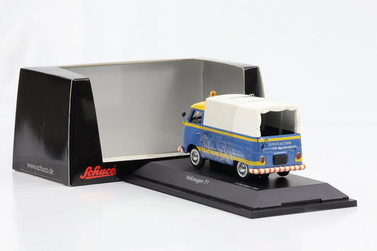 1:43 VW T1 Pritsche/Plane VW Kundendienst Schuco diecast 03086