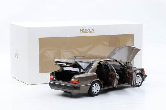 1:18 Norev Mercedes-Benz 500 E W124 5.0 V8 1990 impala metallic + Vitrine