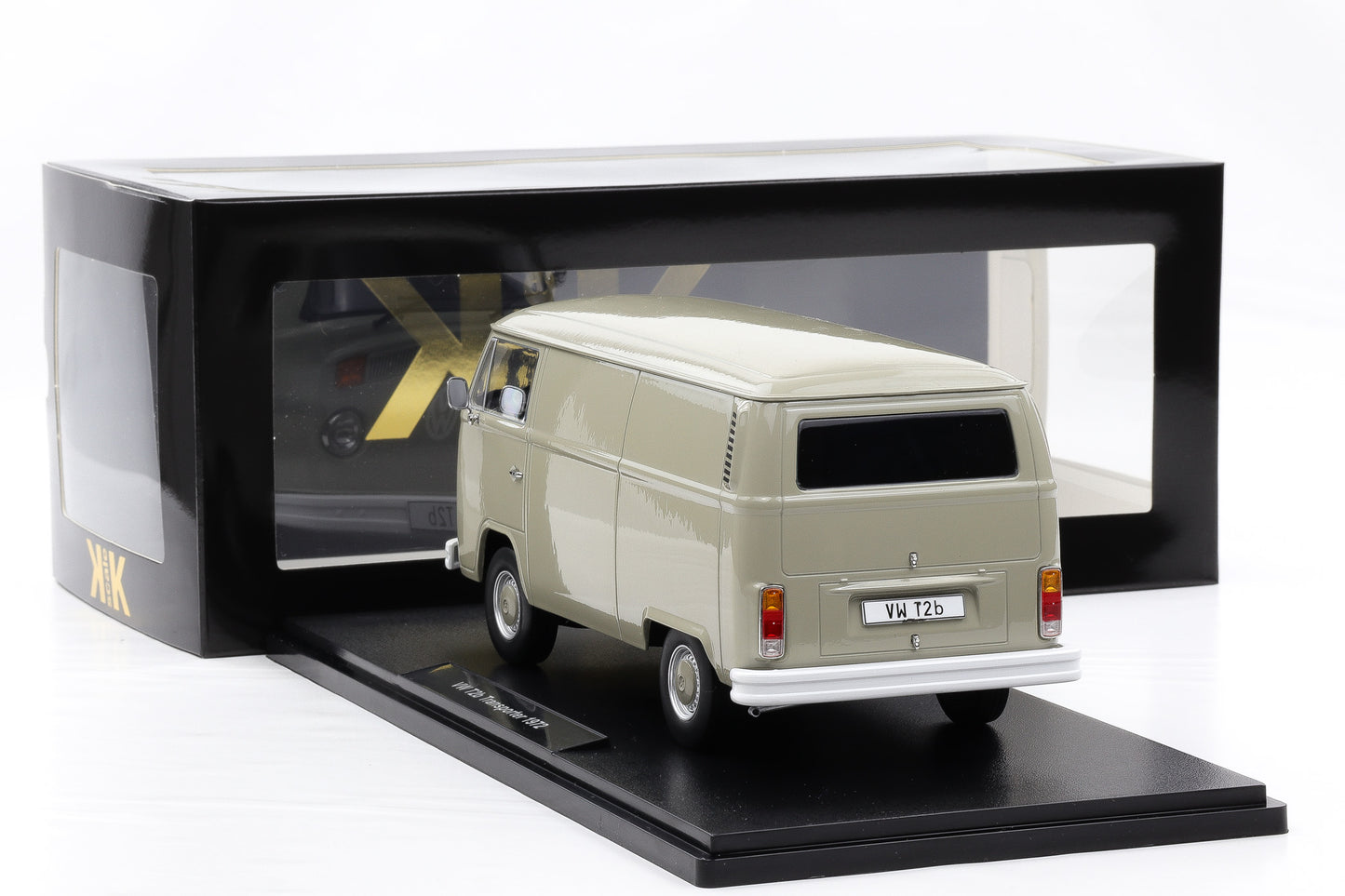 1:18 KK-Scale VW Volkswagen T2b Bus Kasten 1972 hellgrau KKDC181411