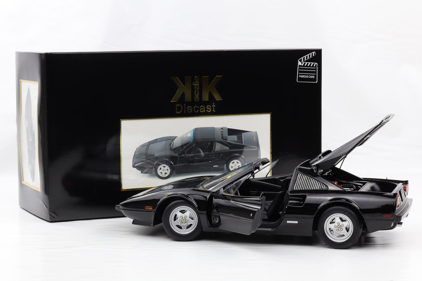 1:12 KK-Scale Ferrari 308 GTS QV US 1982 schwarz Movie "Against all Odds"