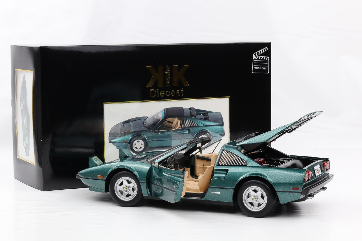 1:12 KK-Scale Ferrari 308 GTS QV US 1982 TV-Serie Magnum grün metallic Movie