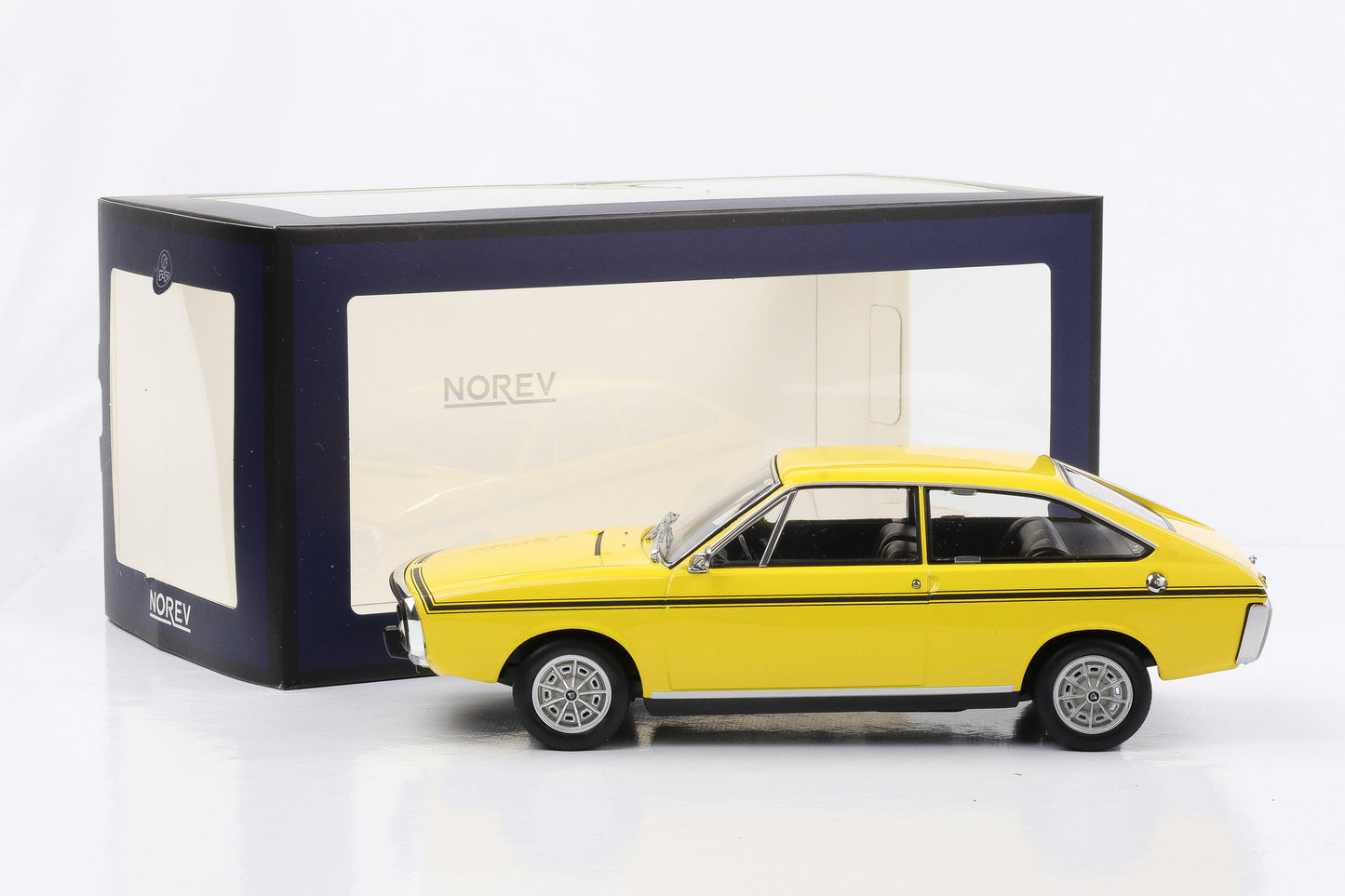 1:18 Norev Renault 15 TL 1973 gelb mit schwarzem Dekor Limited Edition 185351