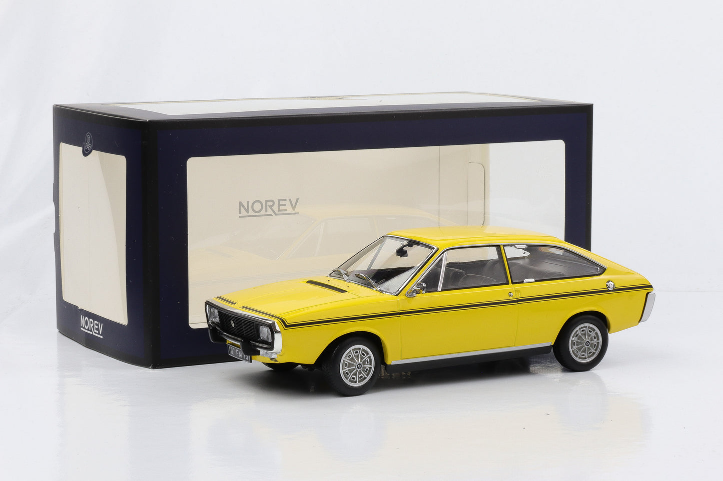 1:18 Norev Renault 15 TL 1973 gelb mit schwarzem Dekor Limited Edition 185351