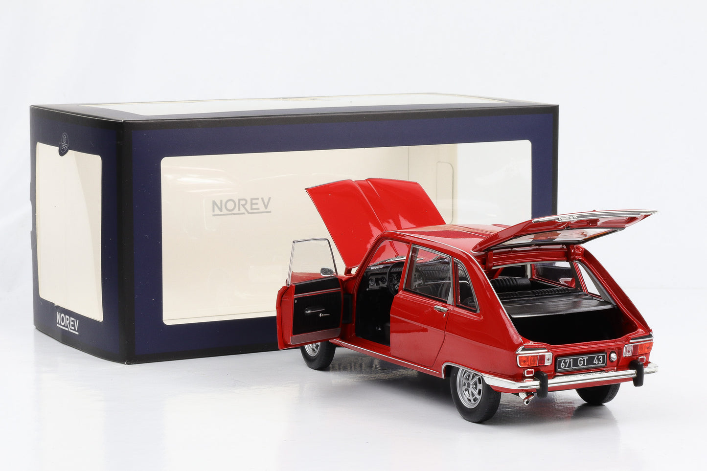 1:18 Citroen DS 21 Le Léman 1968 azul claro y oscuro Norev