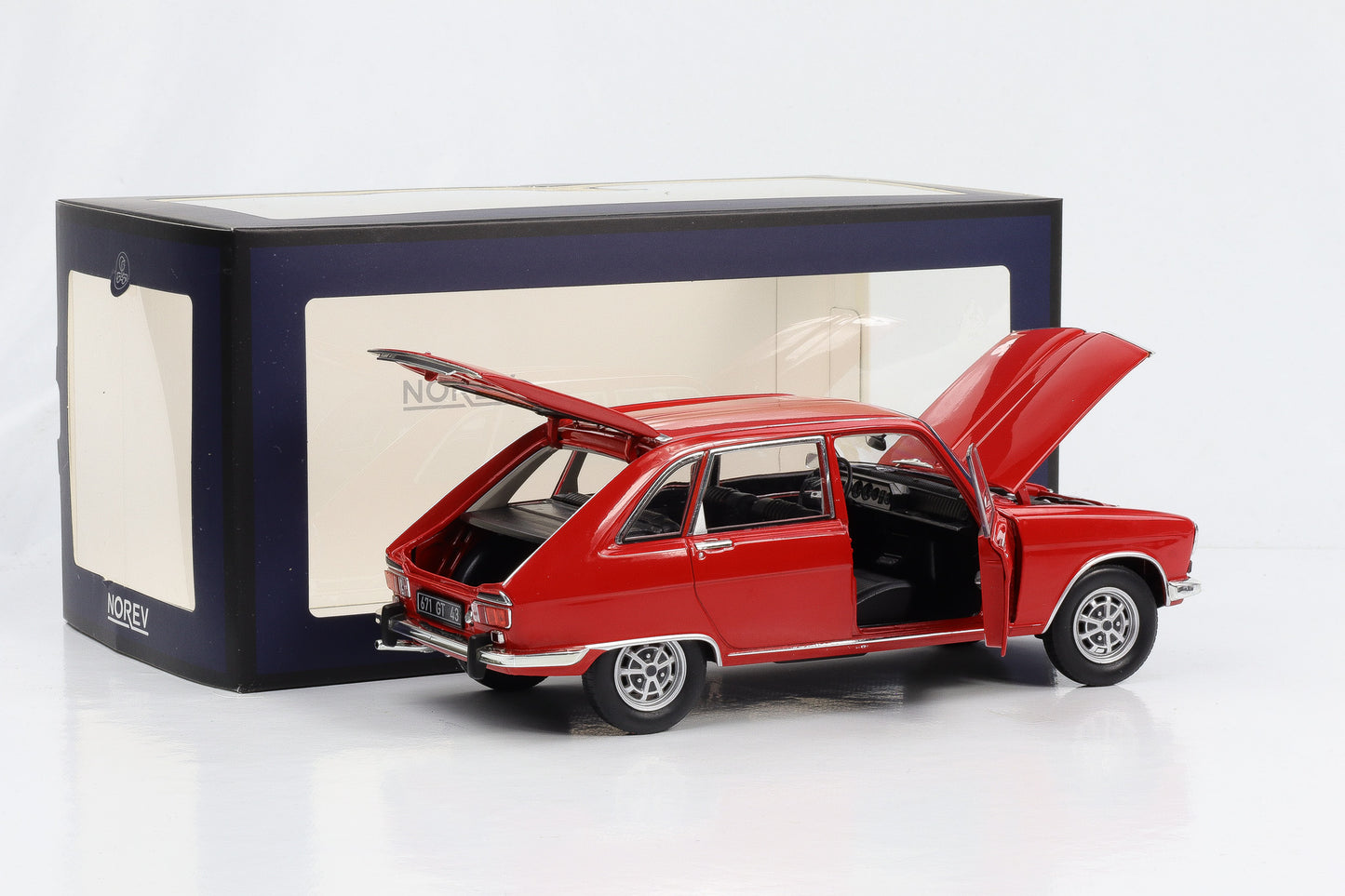 1:18 Citroen DS 21 Le Léman 1968 azul claro y oscuro Norev