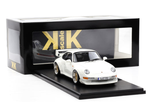 1:18 KK Scale Porsche 911 993 GT2 1996 Grandprix white mit BBS Felgen / Diecast