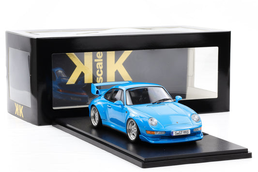 1:18 KK Scale Porsche 911 993 GT2 1996 Riveria blau mit Speedline Felgen / Diecast