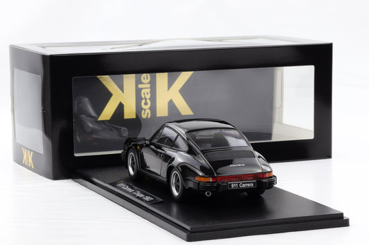 1:18 KK Scale Porsche 911 Carrera Coupe G-Modell 1984 schwarz diecast