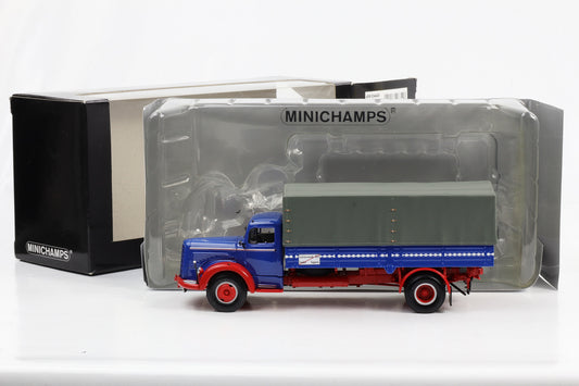 1:43 Minichamps Mercedes-Benz L 315 1954 Pritschwagen mit Abdeckplane 439 034420