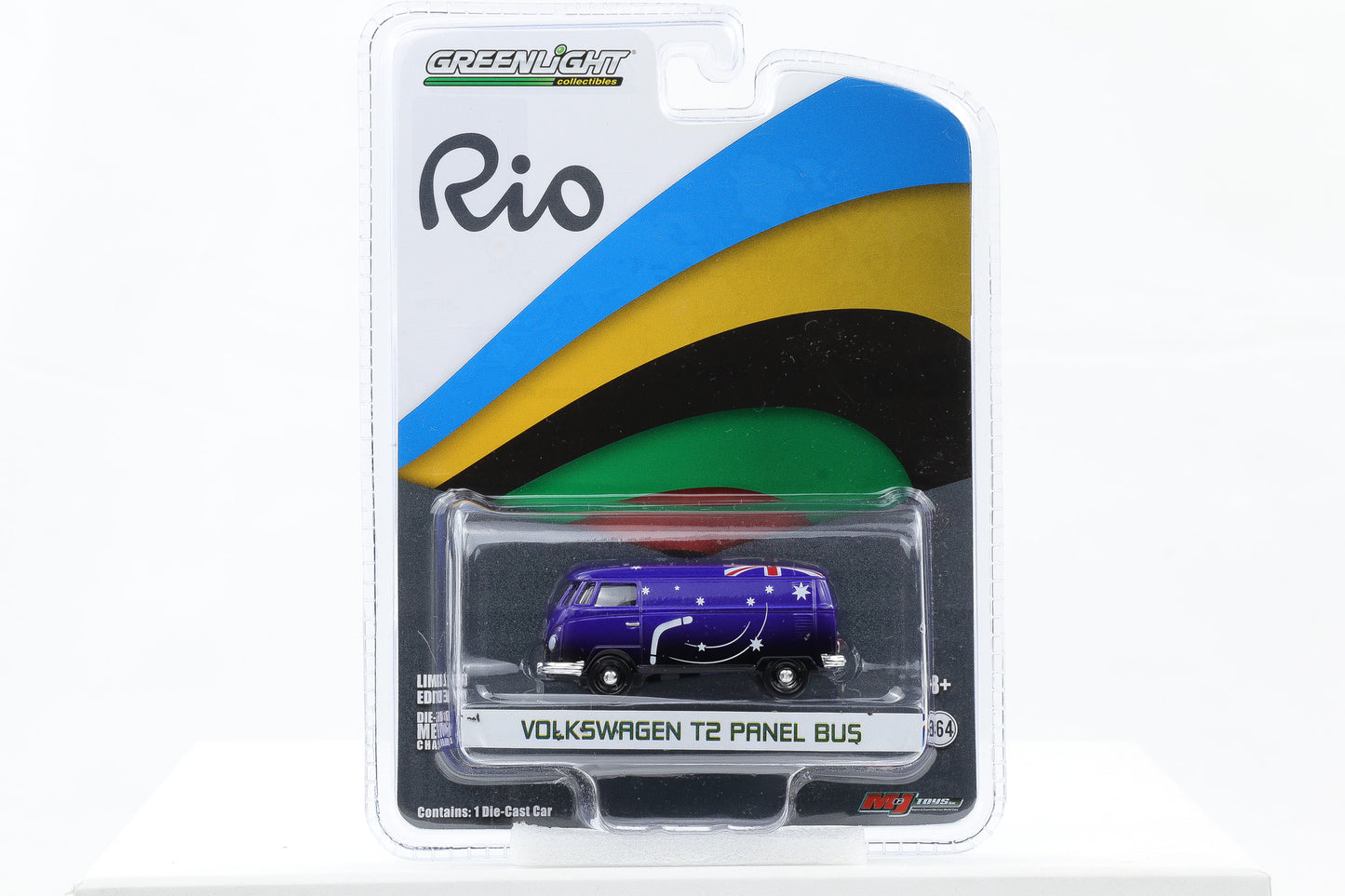 1:64 Greenlight Volkswagen T2 Panel Bus Australien Rio Series