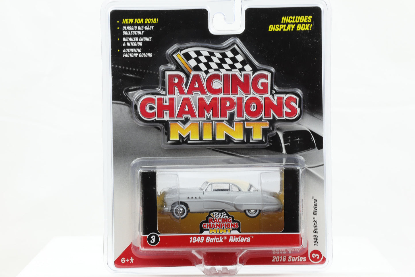 1:64 Racing Champions Mint 1949 Buick Riviera grau mit Display Box