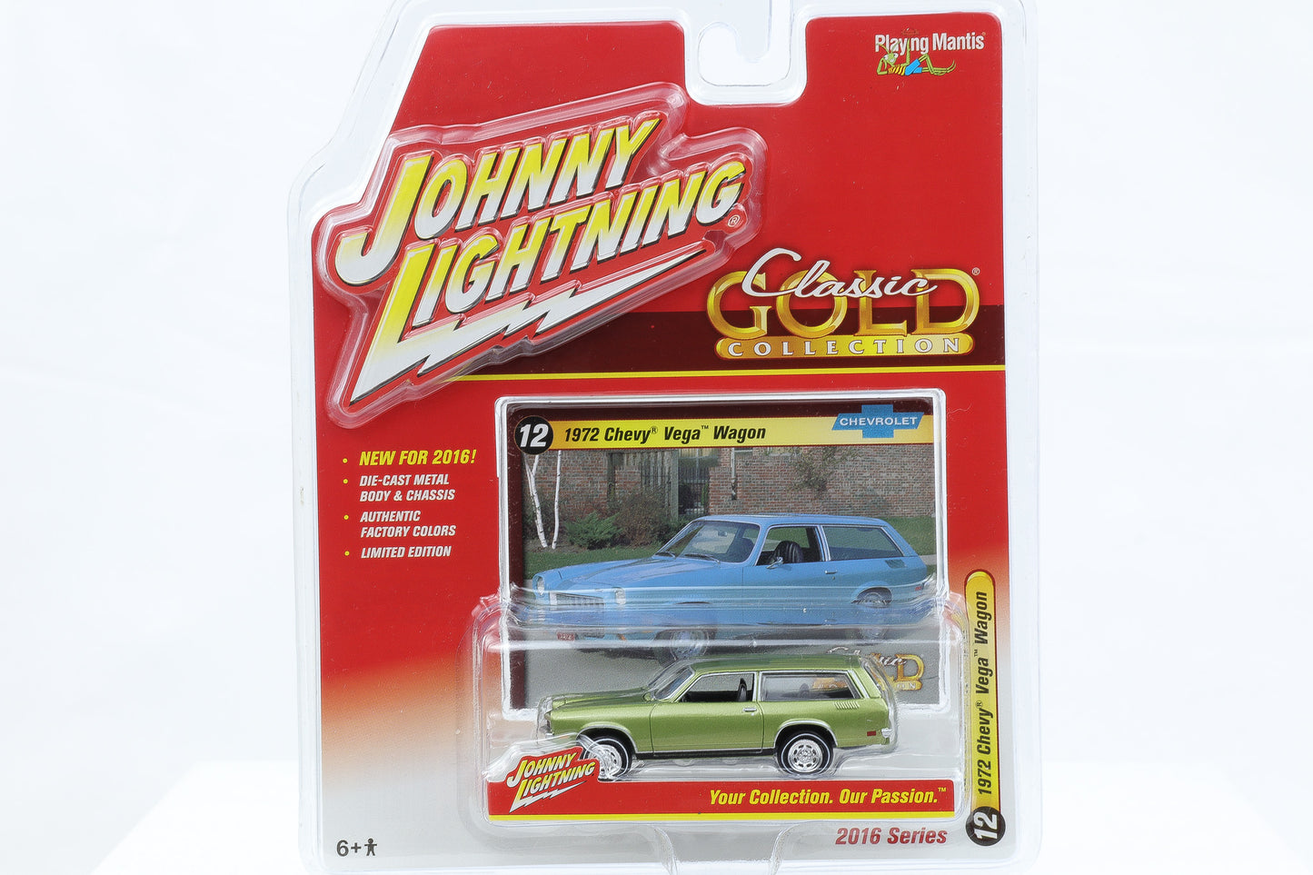 1:64 Johnny Lightning 1972 Chevy Vega Wagon grün-metallic Classic Gold Collection