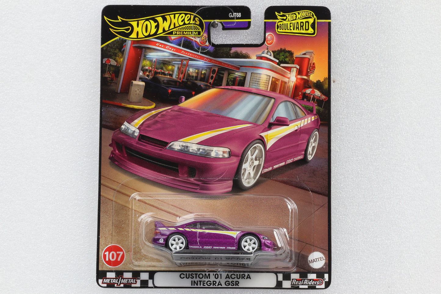 1:64 Hot Wheels Premium Boulevard Custom 2001 Acura Integra GSR #107