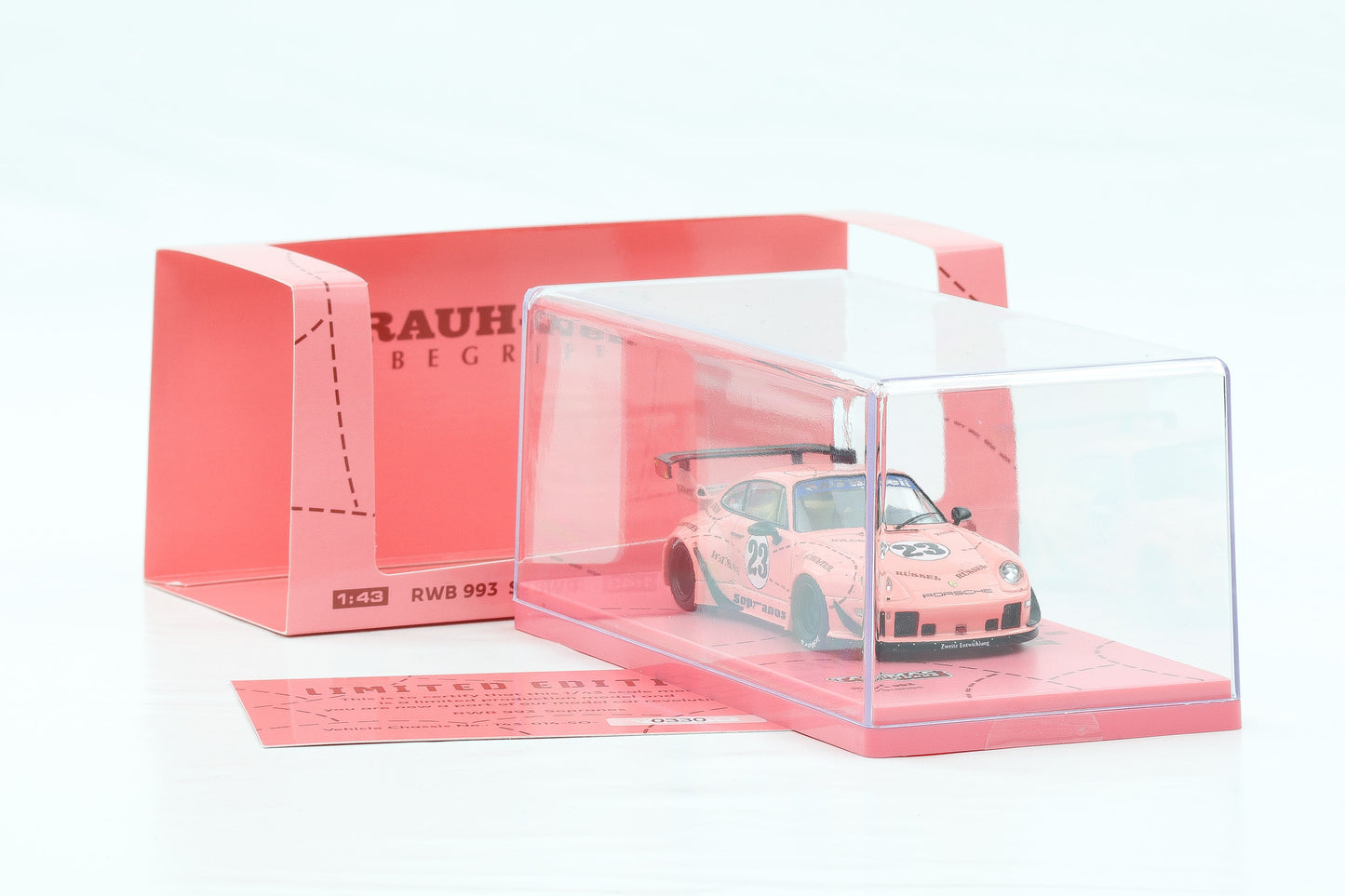 1:43 Tarmac Porsche 911 RWB 933 #23 Sopranos RAUH-Welt Pink Pig