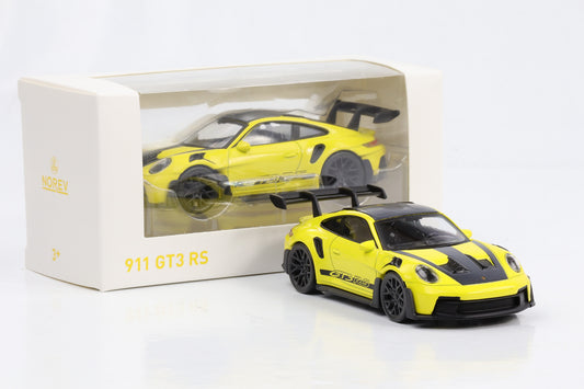 1:43 Norev Jet Car Porsche 911 GT3 RS 2022 gelb-schwarz diecast