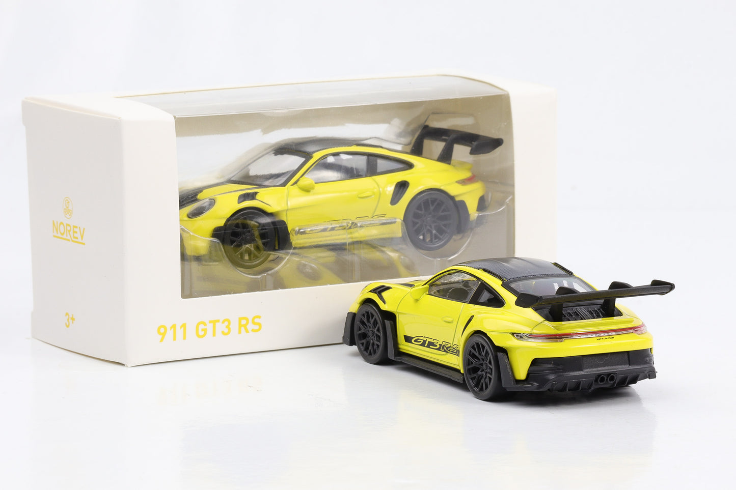 1:43 Norev Jet Car Porsche 911 GT3 RS 2022 gelb-schwarz diecast