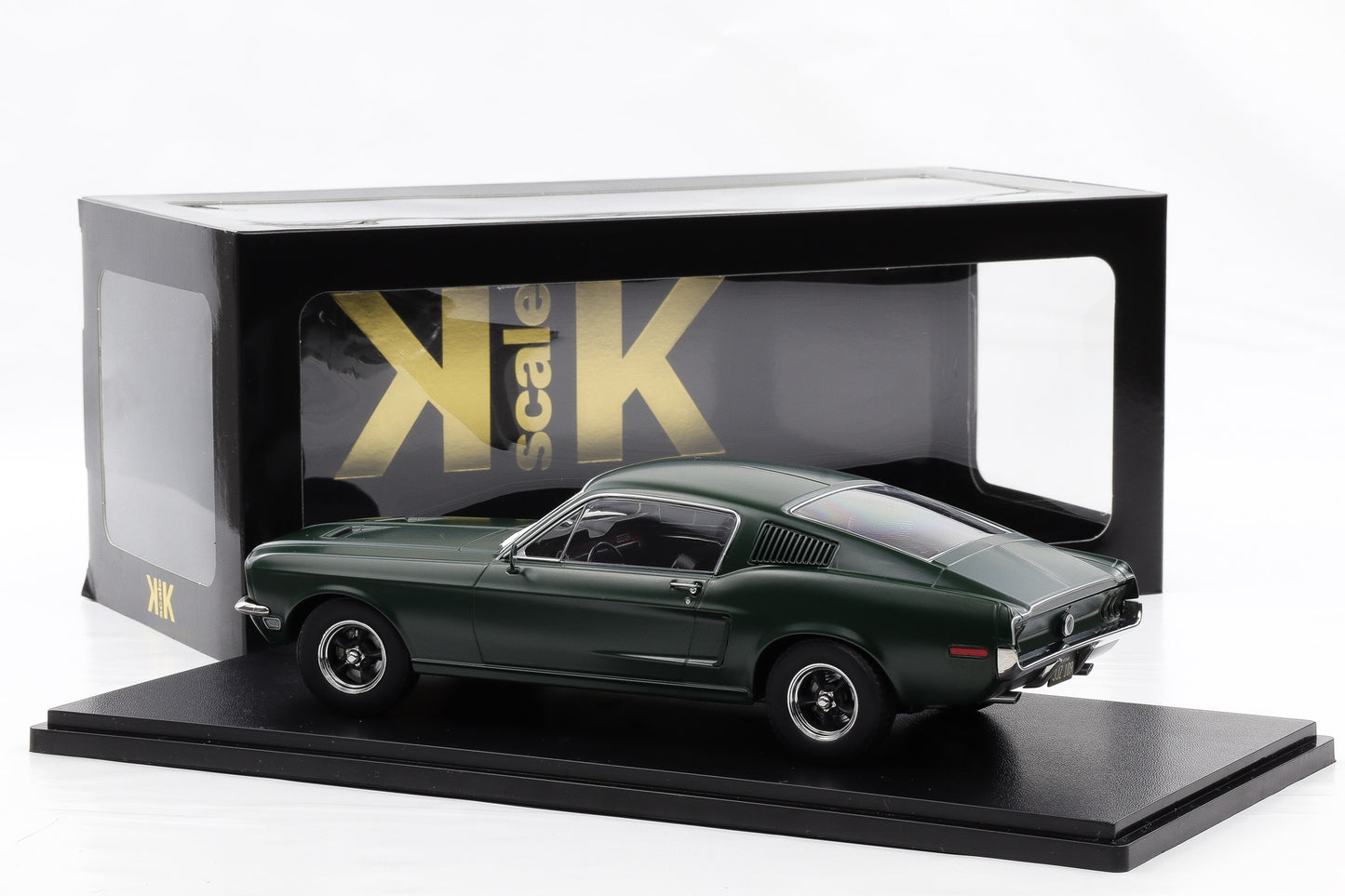 1:18 KK-Scale Ford Mustang GT Fastback 1968 flat green Bullitt Steve McQueen