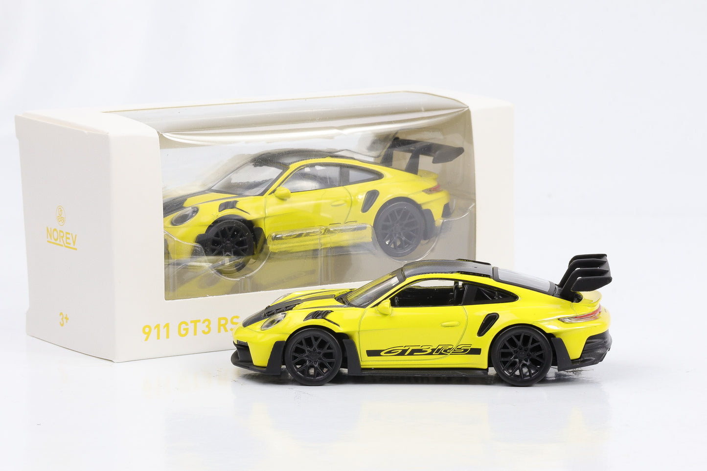 1:43 Norev Jet Car Porsche 911 GT3 RS 2022 gelb-schwarz diecast