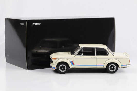 1:18 BMW Kyosho 2002 Turbo 1974 creme white 08544W full opening