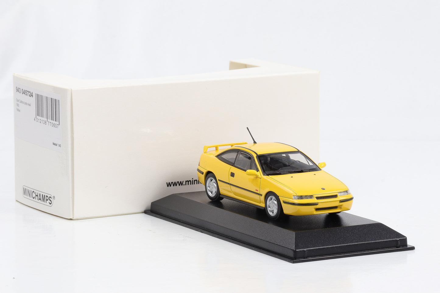 1:43 Minichamps Opel Calibra turbo 4x4 1992 gelb diecast