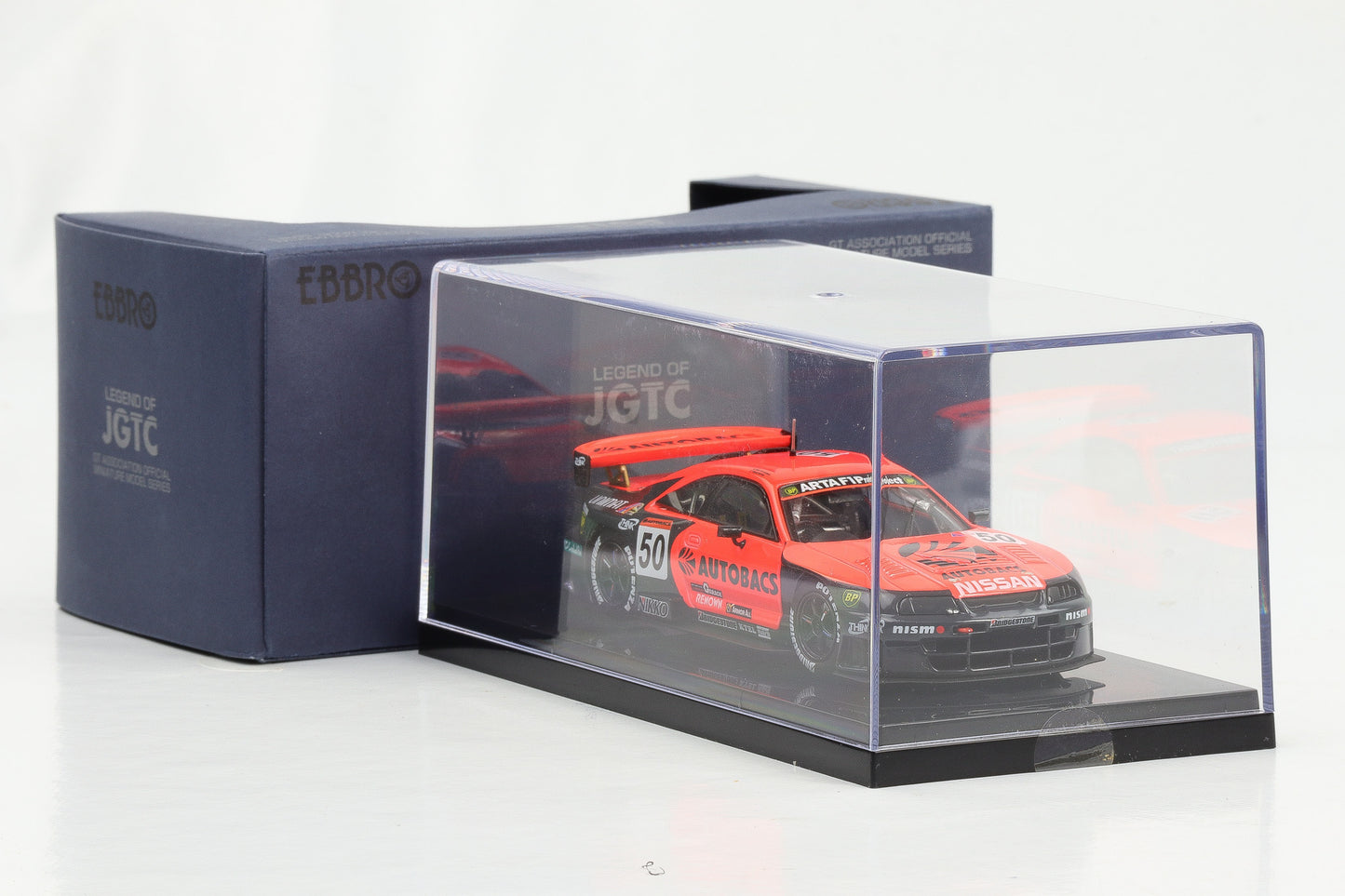 1:43 Ebbro Nissan Arta Skyline R33 JGTC 1998 #50 S. Motoyama T. Tsuchiya