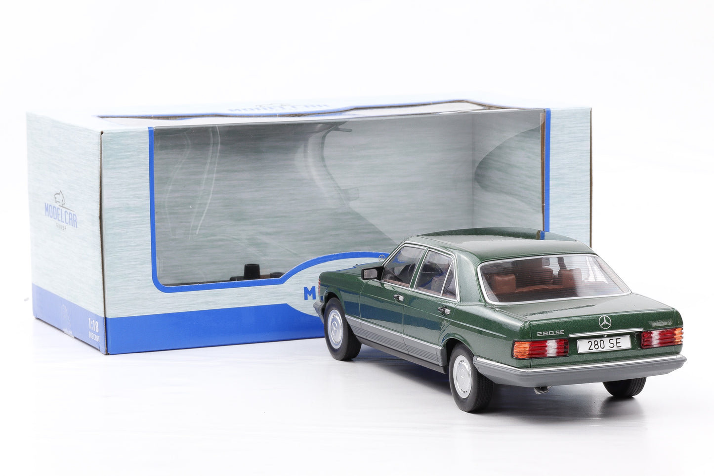 1:18 MCG Mercedes Benz 280 SE S-Klasse W126 1979 dunkelgrün metallic