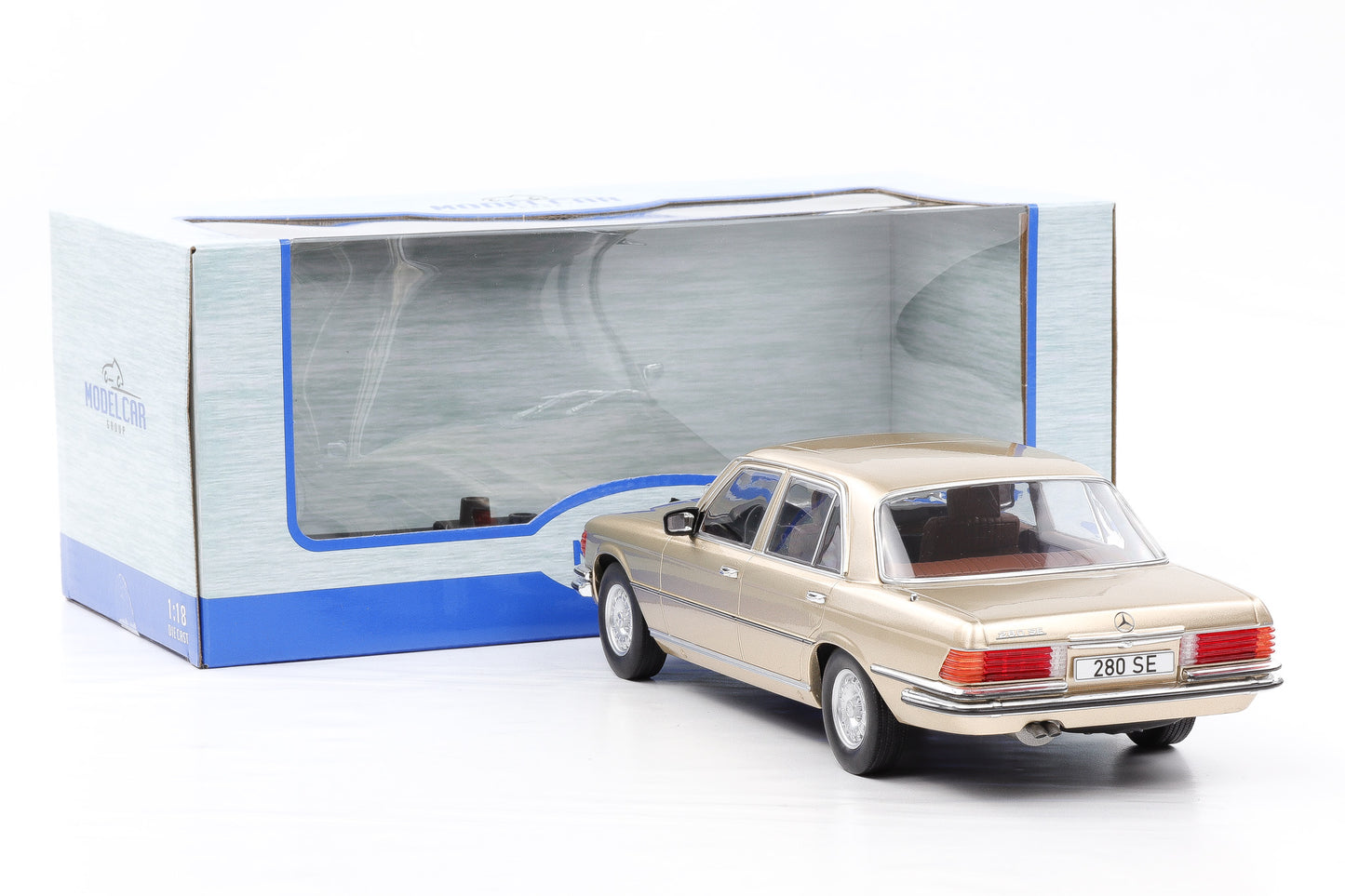1:18 MCG Mercedes Benz 280 SE S-Klasse W116 1972 beige metallic