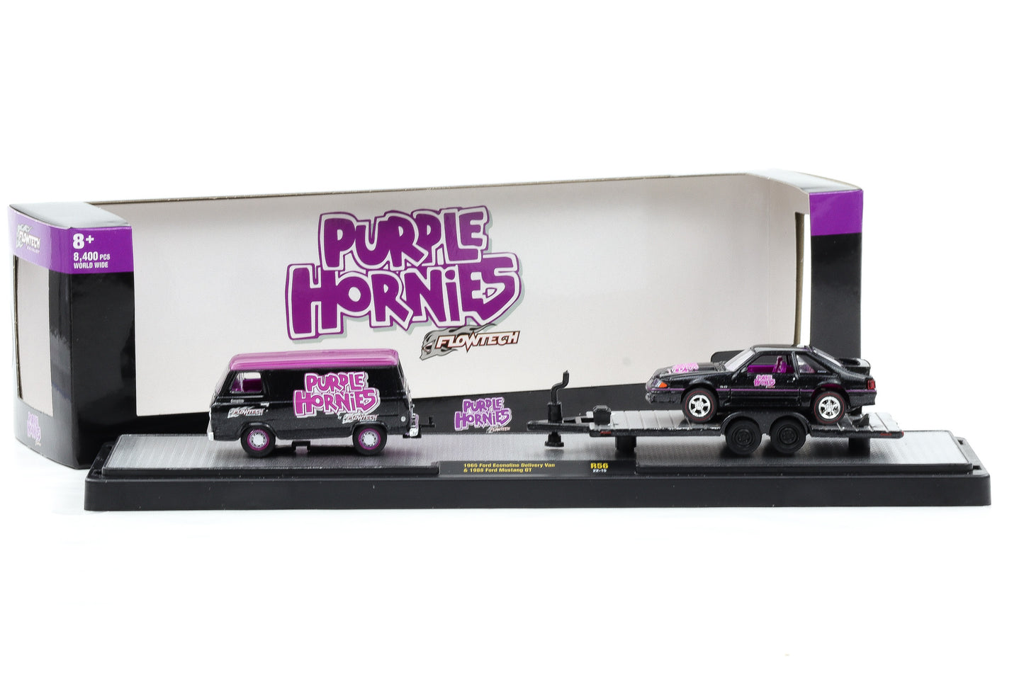 1:64 M2 Ford Econoline Delivery Van 1965 - Ford Mustang GT 1988