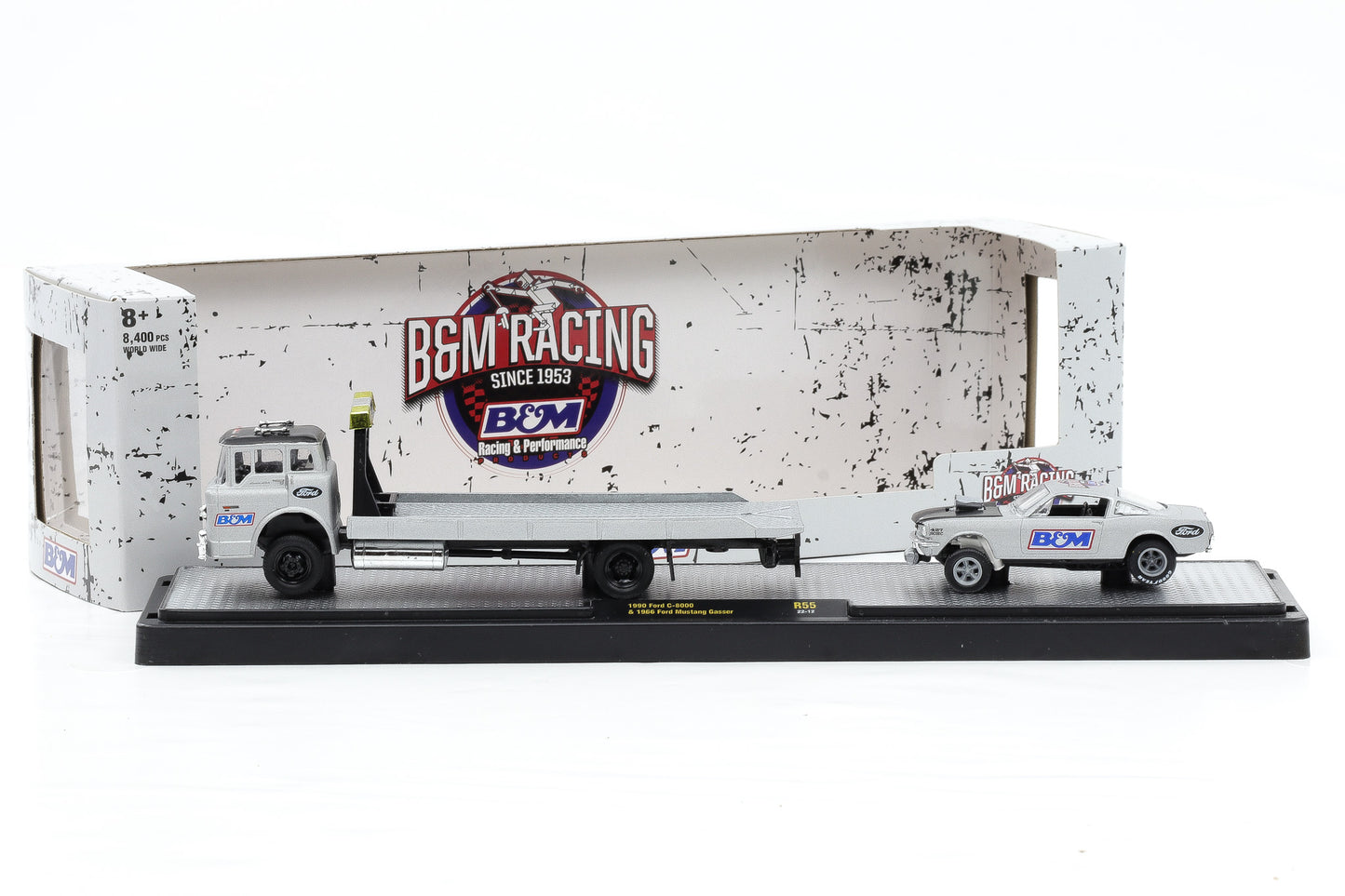 1:64 M2 Ford C-8000 1990 & Ford Mustang Gasser 1966