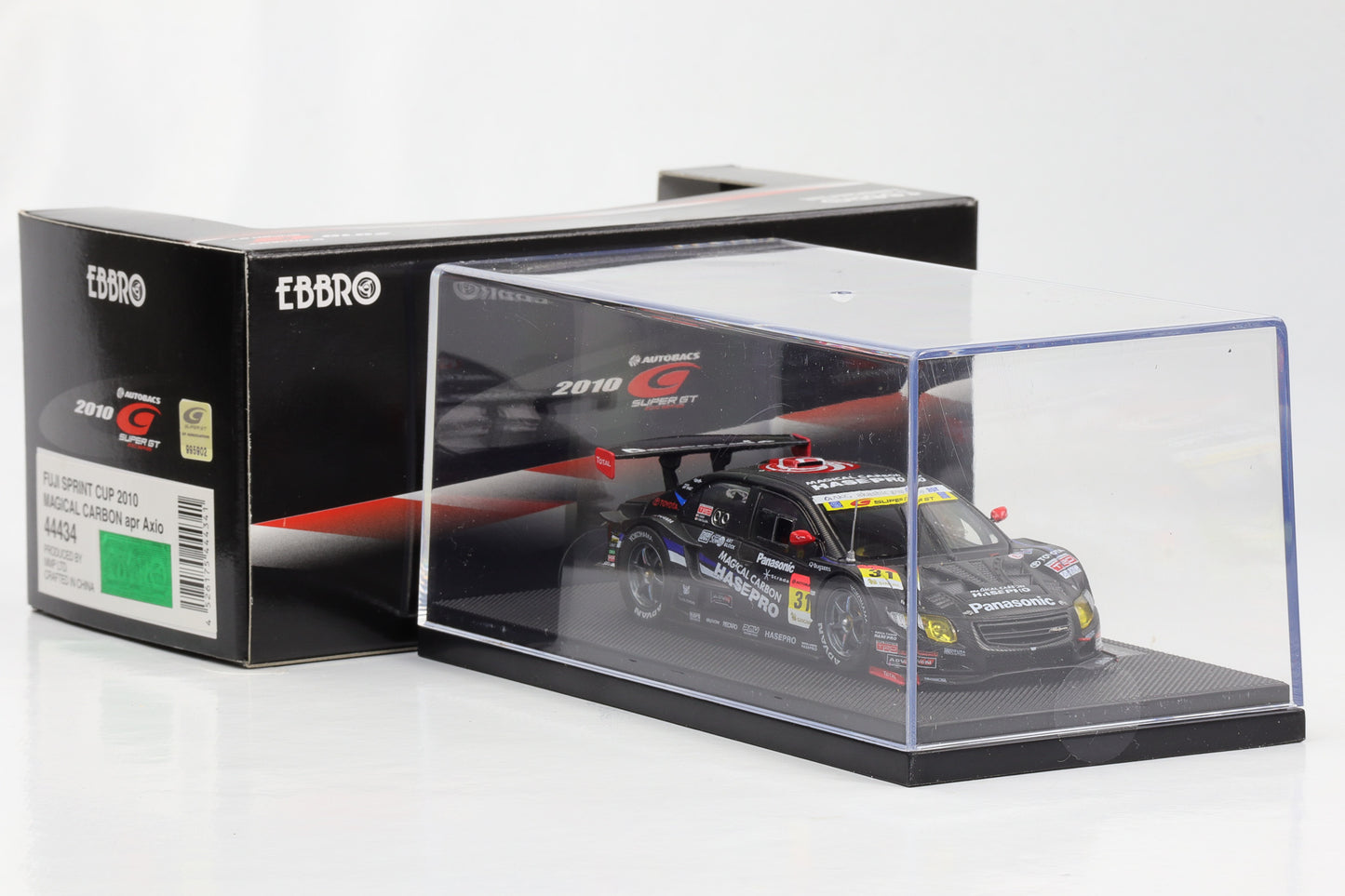 1:43 Ebbro Toyota Corolla Magical Carbon apr Axio Fuji Sprint Cup 2010 Saga, Matsuda diecast