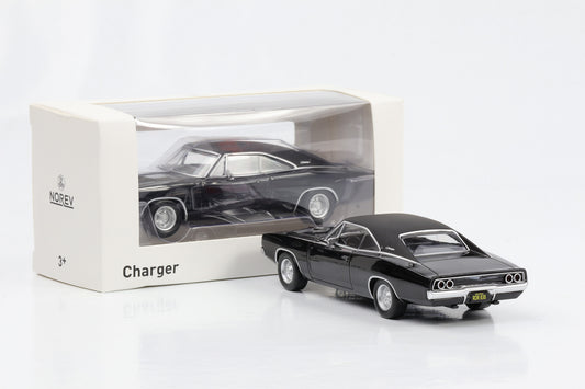 1:43 Dodge Charger 1969 like Bullitt Movie car schwarz 1:43 Norev Jet Car
