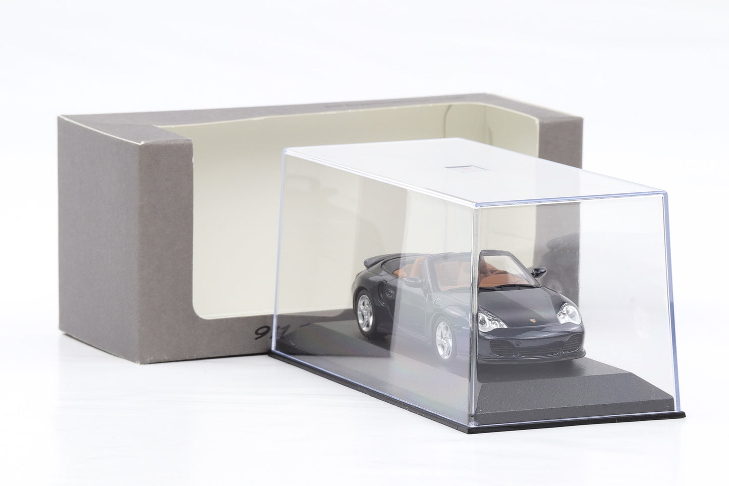 1:43 Minichamps Porsche 911 996 Turbo Cabrio Dunkelblau metallic 1998 WAP Dealer