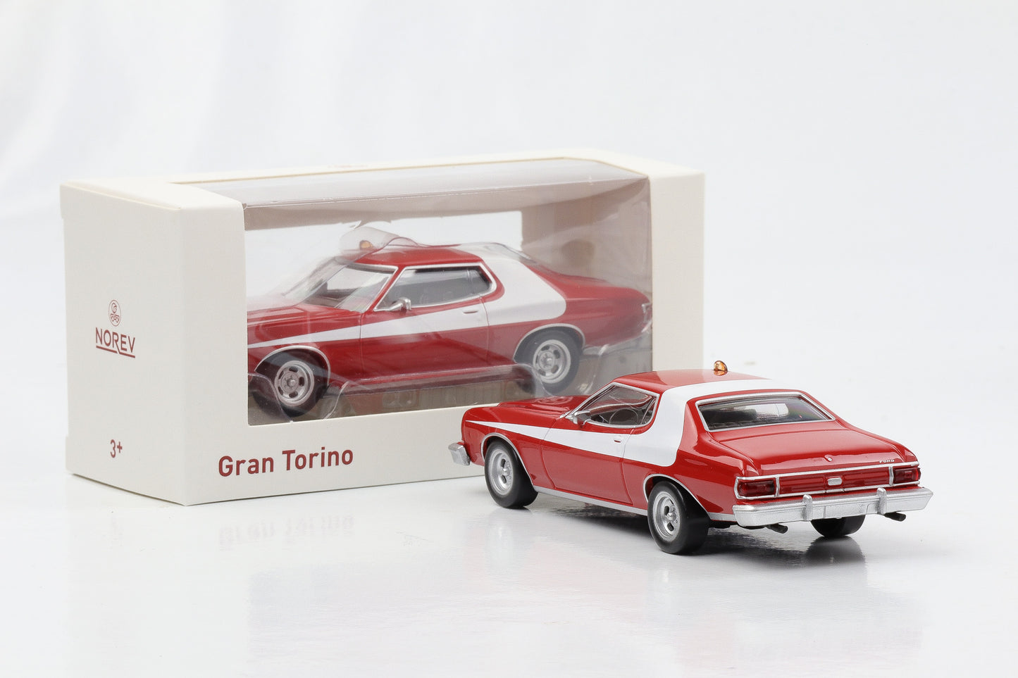 1:43 Ford Gran Torino 1976 like Starsky & Hutch movie Jet Car Norev diecast