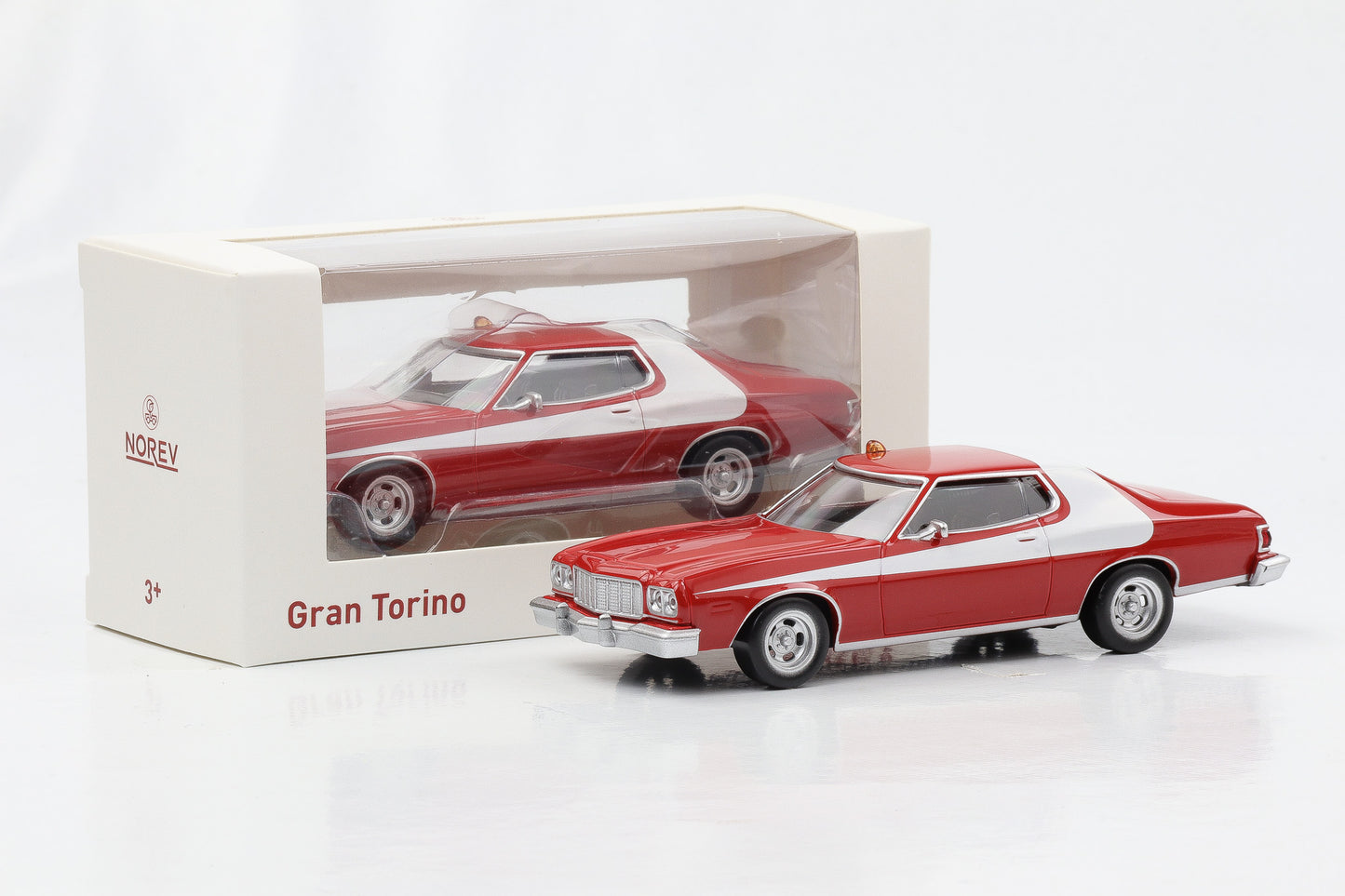 1:43 Ford Gran Torino 1976 like Starsky & Hutch movie Jet Car Norev diecast