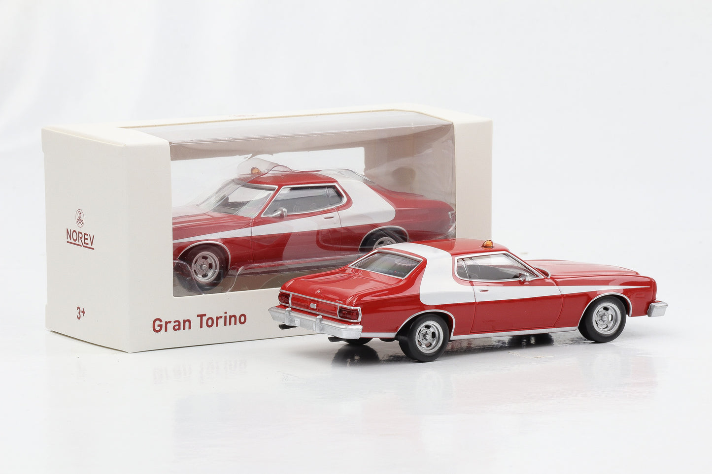 1:43 Ford Gran Torino 1976 like Starsky & Hutch movie Jet Car Norev diecast