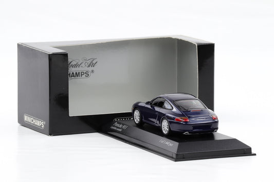 1:43 Minichamps Porsche 911 996 Carerra 2001 lapisblau metallic