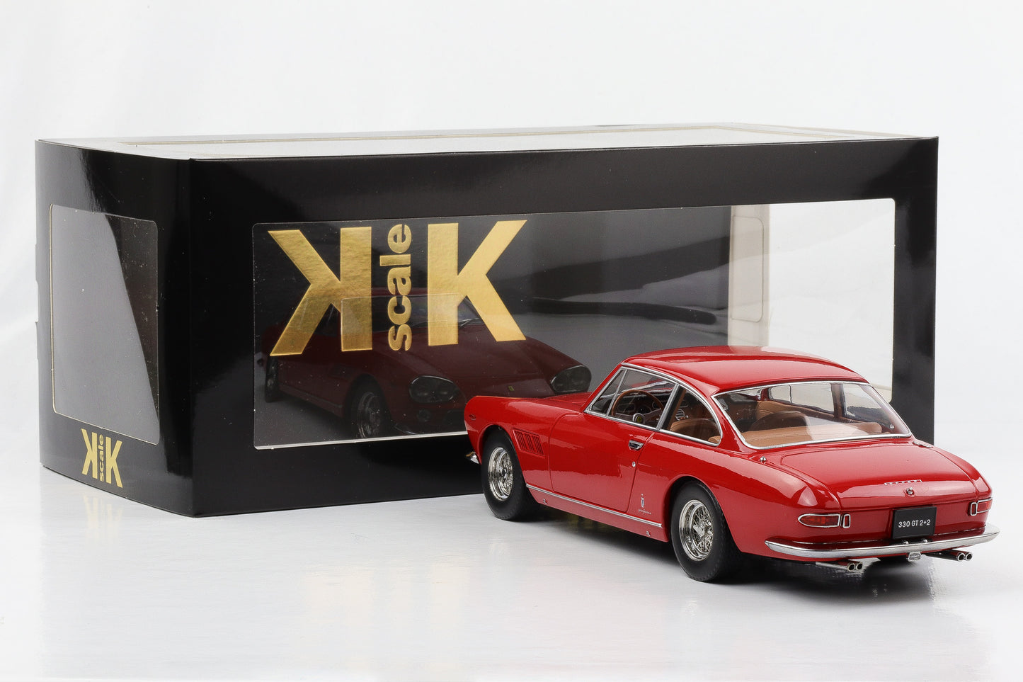 1:18 KK-Scale Ferrari 330 GT 2+2 1964 rot KKDC180424 diecast