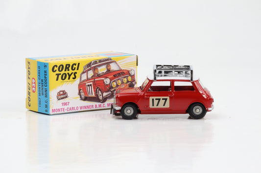 1:45 Corgi Toys Mini Cooper S #177 Sieger Rallye Monte Carlo 1976 Nr. 339 Repro