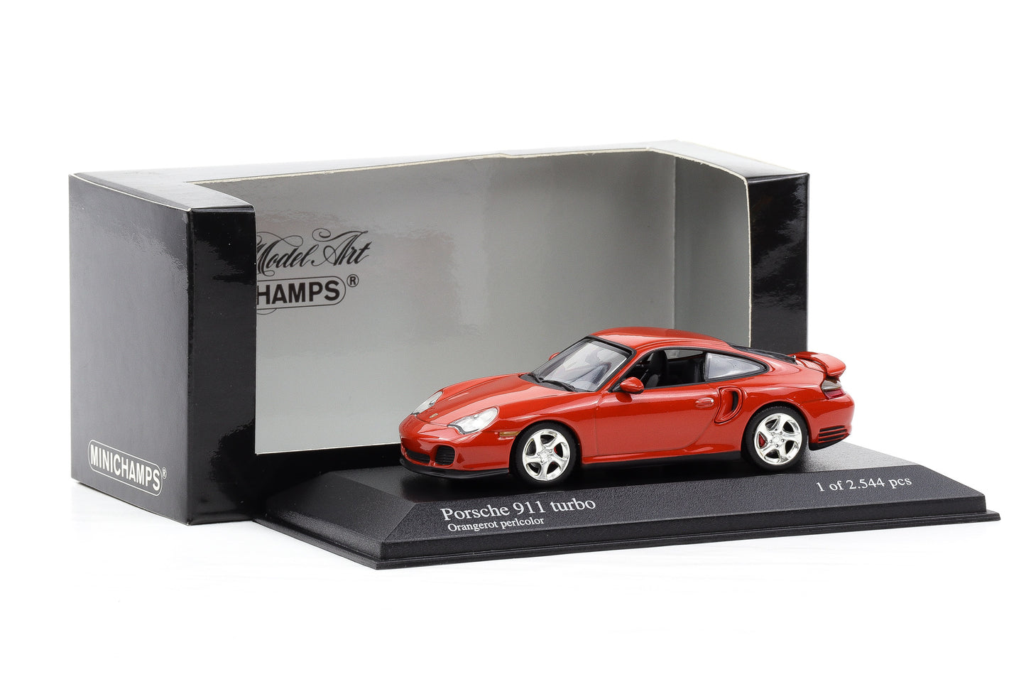 1:43 Minichamps Porsche 911 996 turbo 1999 orangerot perlcolor 430 069308