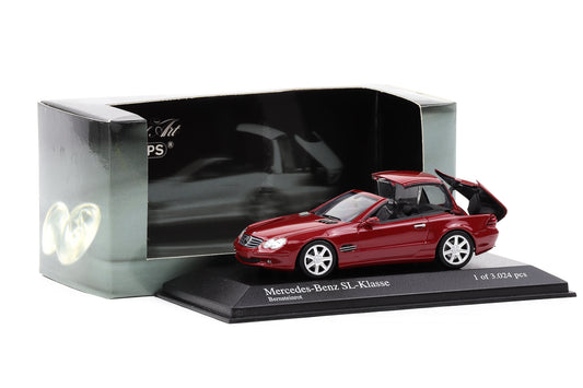 1:43 Minichamps Mercedes-Benz SL-Class 2001 R230 red metallic 400 032031