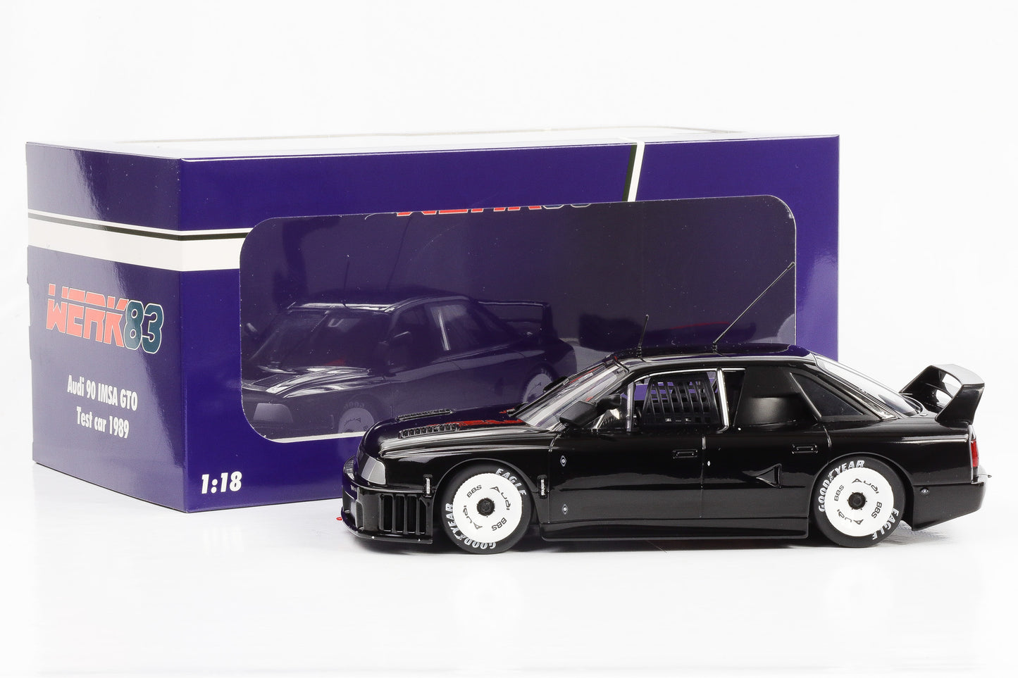 1:18 Audi 90 IMSA GTO Test car IMSA 1989 schwarz Werk83 diecast