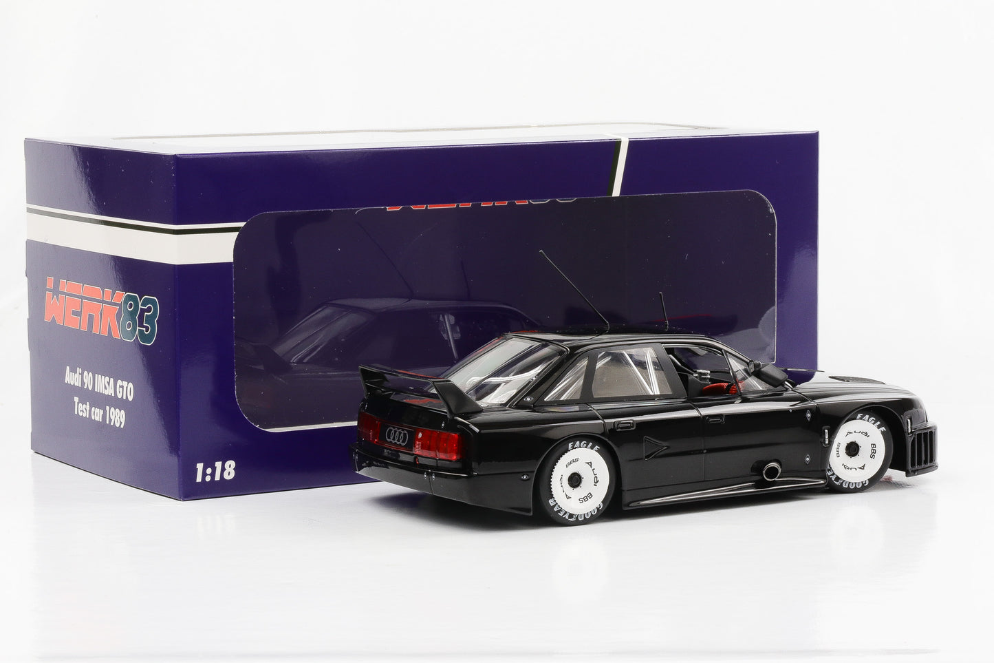 1:18 Audi 90 IMSA GTO Test car IMSA 1989 schwarz Werk83 diecast