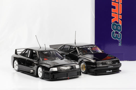 1:18 Audi 90 IMSA GTO & 200 Quattro Trans-Am Testcar schwarz Werk83 Set