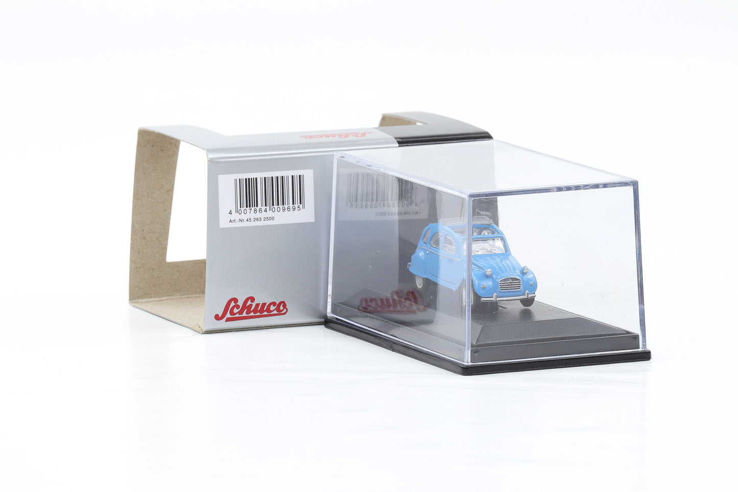 1:87 Schuco H0 Citroen 2 CV Ente offenes Schiebedach blau