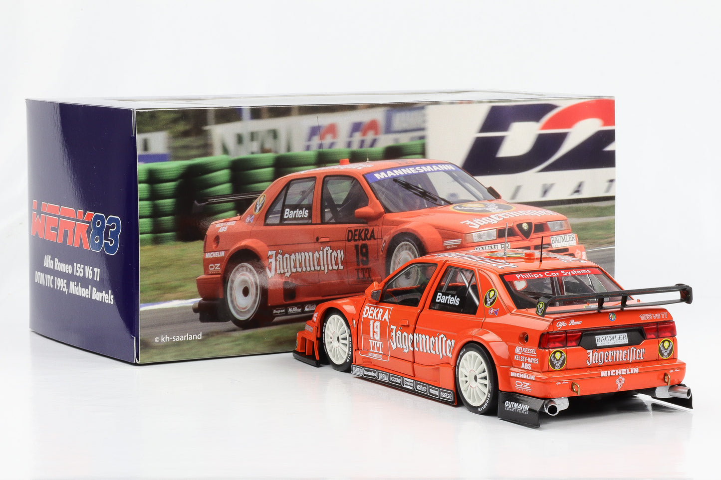 1:18 Alfa Romeo 155 V6 Ti #19 Jägermeister DTM / ITC 1995 Bartels Werk83