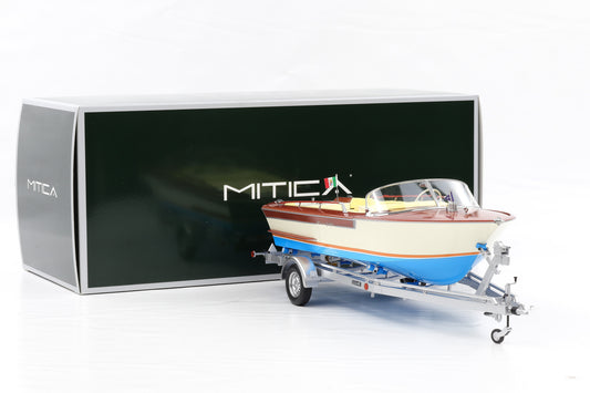 1:18 RIVA JUNIOR 1966 Motoscafo Motorboot mit Anhänger MITICA 206002-D