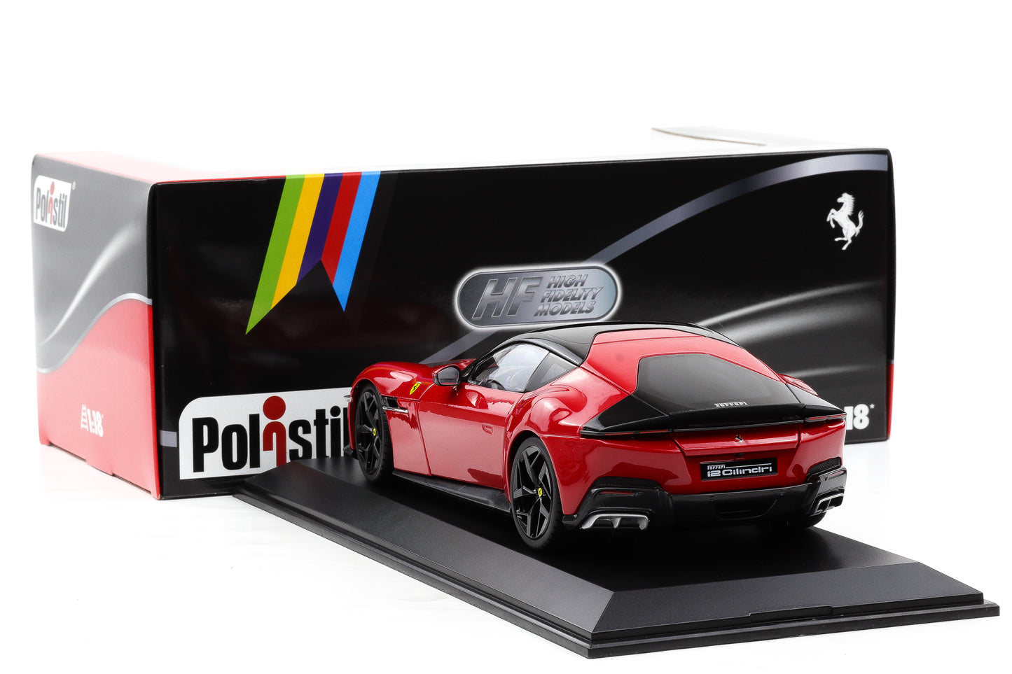 1:18 Polistil Ferrari 12Cilindri Coupe 2024 Rosso Corsa red full opening