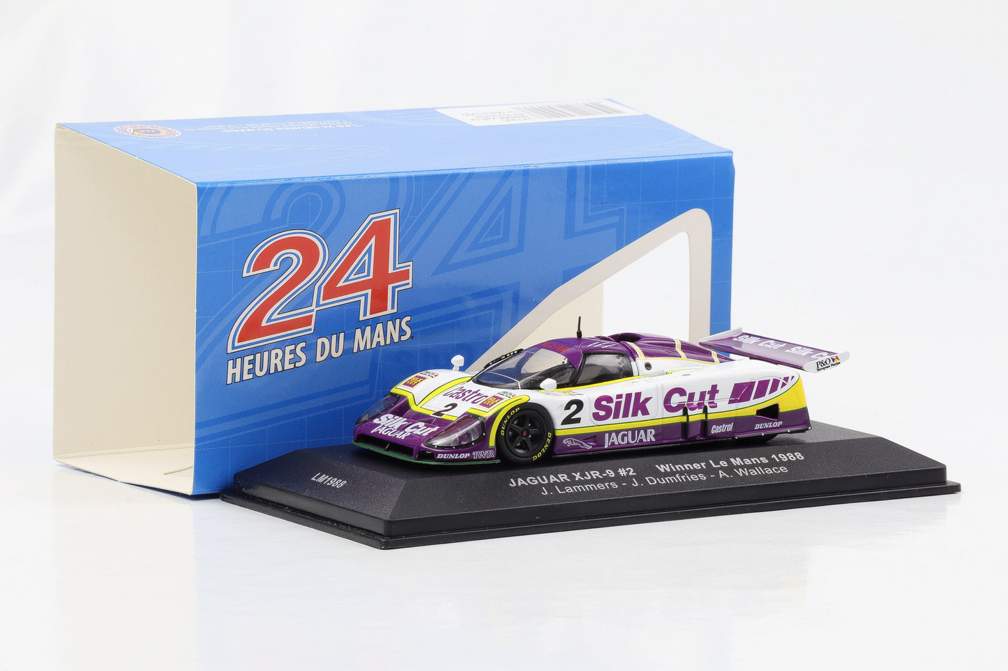 1:43 IXO Jaguar XJR-9 #2 Sieger 24h LeMans 1988 Lammers Dumfries Wallace diecast