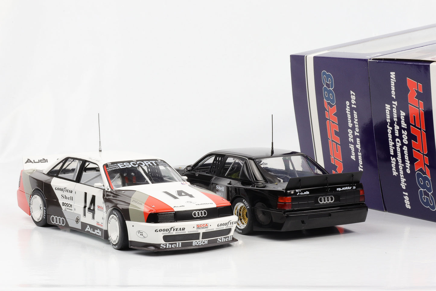 1:18 Werk83 Audi 200 Quattro Trans-Am 1988 #14 Stuck Testcar 1987 Set